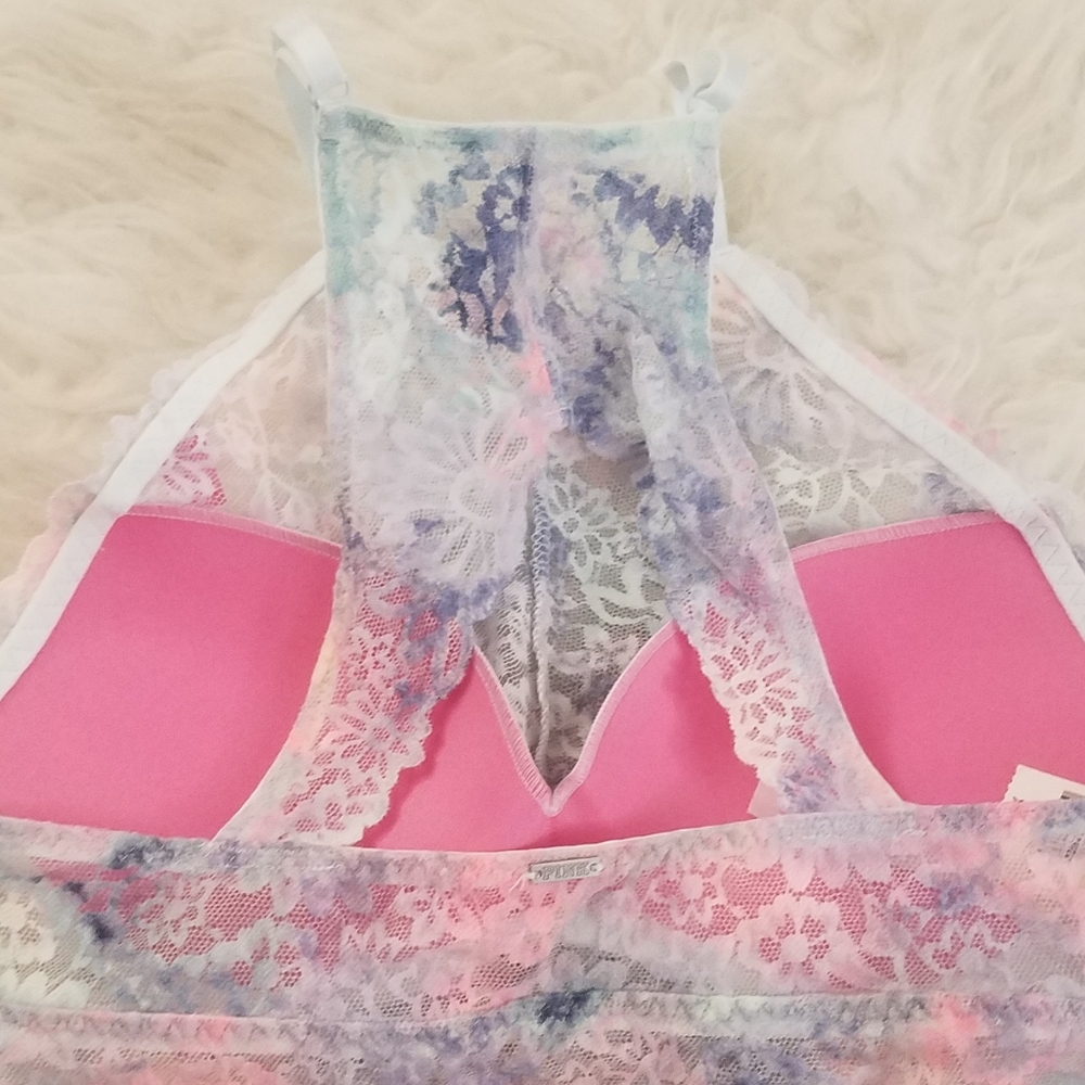 VS PINK FLORAL PASTEL HIGH NECK PUSH UP BR… - Picture 15 of 16
